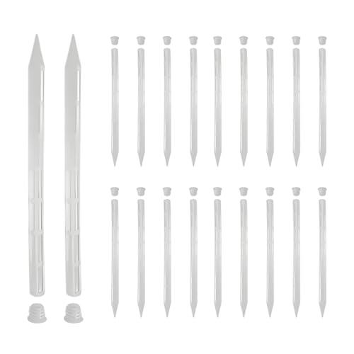 Duroecsain Belüftungsrohre für Wurzeln, 20 Stück – 25 cm – Erdbelüfter 25 cm | Spike gegen übermäßige Bewässerung für Rasen, Garten, Außen, Innenbereich, Gemüse von Duroecsain