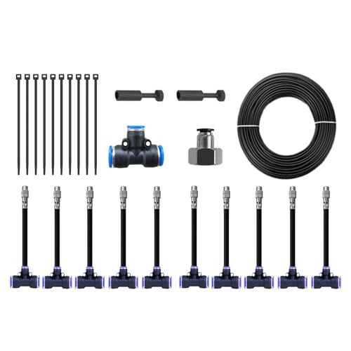 Duroecsain Bewässerungssystem für den Garten, Rasensprinkler für Rasen, Automatisches 360° drehbares Sprinklersystem, Wasserkekeschnellcoundre von Duroecsain