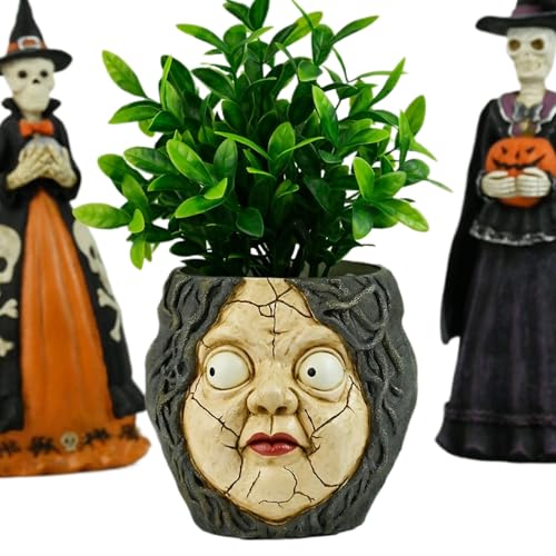 Duroecsain Blumenkasten mit Kopf für den Außenbereich, abstrakter Blumenkasten aus Kunstharz | Gartendekoration für Schreibtische, Tische, Fensterbänke, Balkon, Terrasse, Tischplatte, Haus, Halloween Duroecsain Blumenkasten mit Kopf für den Außenbereich, abstrakter Blumenkasten aus Kunstharz | Gartendekoration für Schreibtische, Tische, Fensterbänke, Balkon, Terrasse, Tischplatte, Haus, Halloween von Duroecsain