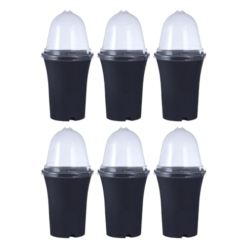 Duroecsain Blumentöpfe für Frühbeete, Blumentöpfe für den Garten, Starter-Set für Setzlinge, Feuchte Kuppel-Blumentopf, Starter-Set für Setzlinge, Setzlinge von Duroecsain