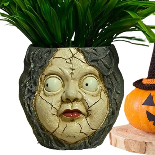 Duroecsain Blumentöpfe in Gesichtsform für Pflanzen, abstrakter Blumentopf aus Harz, Dekoration für den Garten, den Innen- und Außenbereich, für Kinder, Familie, Tisch, Terrasse, Bibliothek, Büro Duroecsain Blumentöpfe in Gesichtsform für Pflanzen, abstrakter Blumentopf aus Harz, Dekoration für den Garten, den Innen- und Außenbereich, für Kinder, Familie, Tisch, Terrasse, Bibliothek, Büro von Duroecsain