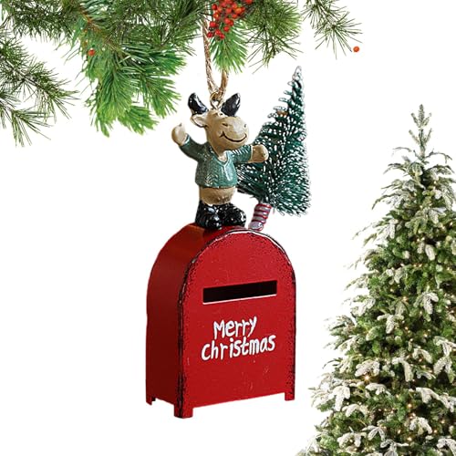 Duroecsain Briefkastenornament aus Weihnachtseisen, Ornamente aus Eisen, kreativer Briefkasten aus Metall, Briefe an den Weihnachtsmann, Briefkasten zum Aufhängen | Weihnachtsbaumschmuck, Box Duroecsain Briefkastenornament aus Weihnachtseisen, Ornamente aus Eisen, kreativer Briefkasten aus Metall, Briefe an den Weihnachtsmann, Briefkasten zum Aufhängen | Weihnachtsbaumschmuck, Box von Duroecsain