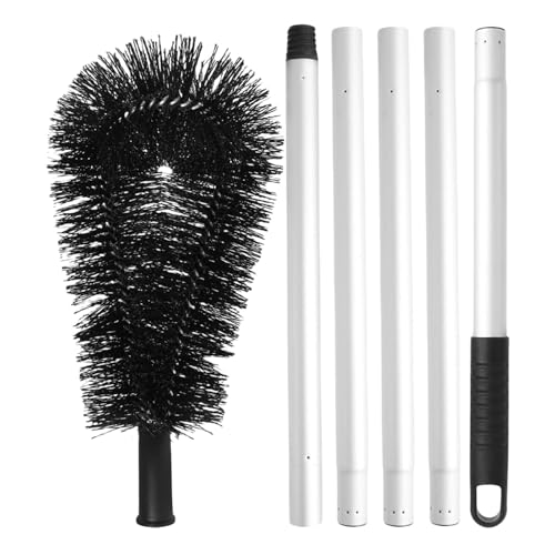 Duroecsain Dachrinnenreinigungswerkzeug, Dachrinnenbürste mit Verlängerungsstange - Effiziente Dachrinnenreinigungsbürste | Einfach zu bedienende Dachrinnenreinigungswerkzeuge von Duroecsain