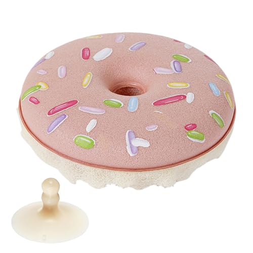 Duroecsain Donut- , Donut- für das Geschirr | weicher runder Buschschwamm mit Absaugung – Küche Kommode Reinigung der Haushaltsreinigung Donuts in Form für Verliebte, von Duroecsain