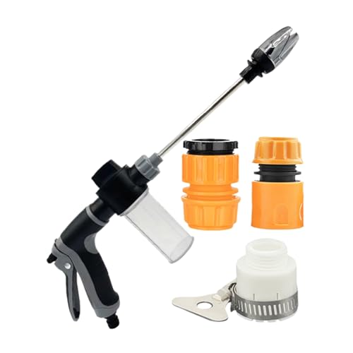 Duroecsain Düse für Hochdruckreinigerschlauch, Hochdruckdüse für Schlauch – verstellbarer Sprühkopf für Autowäsche und Rasenbewässerung von Duroecsain