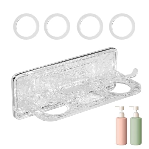 Duroecsain Duschgel-Flaschenhalter, Seifenflaschenhalter | Conditioner Spenderhalter – Wand-Duschgel-Flasche mit Haken Duroecsain Duschgel-Flaschenhalter, Seifenflaschenhalter | Conditioner Spenderhalter – Wand-Duschgel-Flasche mit Haken von Duroecsain
