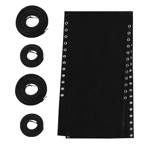 Duroecsain Ersatztuch für Chaiselongue, Reparaturset für Klappstuhl, Ersatztuch, faltbares Salon-Reparaturtuch mit 4 Seilen, multifunktionales Strandstuhl-Tuch Duroecsain Ersatztuch für Chaiselongue, Reparaturset für Klappstuhl, Ersatztuch, faltbares Salon-Reparaturtuch mit 4 Seilen, multifunktionales Strandstuhl-Tuch von Duroecsain