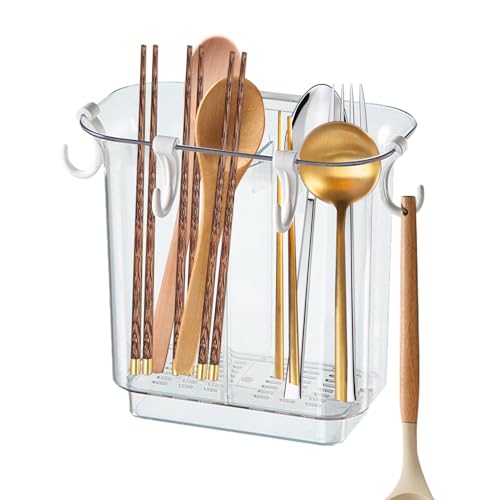 Duroecsain Essstäbchen-Ablaufkorb, Stäbchenhalter für Spülmaschinenkäfig, Käfig, Trocken Behälter für Essstäbchen, Küchenutenhalter, großes Fassungsvermögen inkl von Duroecsain
