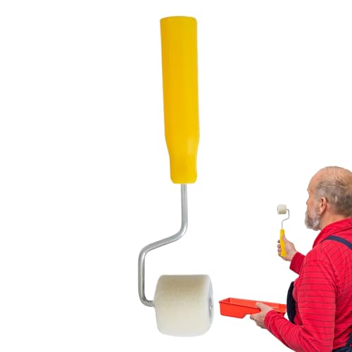 Duroecsain Farbrollen | Farbrolle für den Innenbereich 18 cm | Mehrzweckpinsel mit Schaumstoff mit hoher Dichte und rutschfestem Griff für Wände, Decken und Möbel von Duroecsain