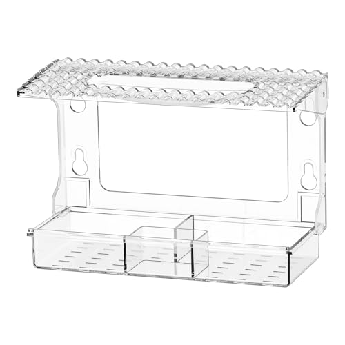 Duroecsain Fenstervögel | Transparent für Vögel an Außenfenstern | Lebensmittelbehälter mit Saugnäpfen transparent für Kinder, Mama und Dekoration Duroecsain Fenstervögel | Transparent für Vögel an Außenfenstern | Lebensmittelbehälter mit Saugnäpfen transparent für Kinder, Mama und Dekoration von Duroecsain