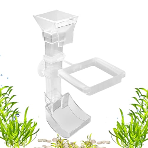Duroecsain Futterspender für Aquarium | Transparentes Futterrohr für , Anti-Splitter-Rohr für Fische, Betta, Teich, Zweithausen von Duroecsain