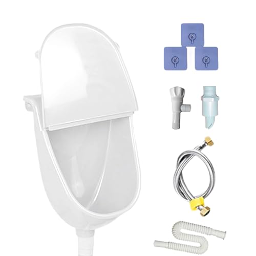 Duroecsain Garagen Urinal - Wohnheim Urinableiter - Geruchsfreies Wandmontiertes Urinal Mit Deckel Für Haus Wohnheim Männer von Duroecsain