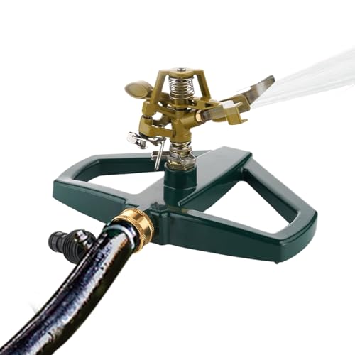 Duroecsain Gartensprinkler | Rotierender Wassersprinkler für Rasen | Automatisches Bewässerungssystem drehbar 360 ° mit Schnellanschluss für spielerische Bewässerung Duroecsain Gartensprinkler | Rotierender Wassersprinkler für Rasen | Automatisches Bewässerungssystem drehbar 360 ° mit Schnellanschluss für spielerische Bewässerung von Duroecsain