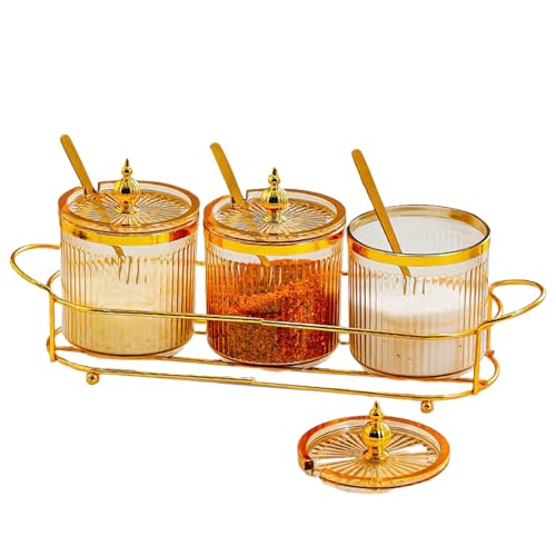 Duroecsain Gewürzflaschen, Vorratsdose für Salz, luftdicht – Gewürzflaschen mit Deckel und Löffel, Organizer für Schrank, Lebensmittel, Theke, Schublade, Tisch Duroecsain Gewürzflaschen, Vorratsdose für Salz, luftdicht – Gewürzflaschen mit Deckel und Löffel, Organizer für Schrank, Lebensmittel, Theke, Schublade, Tisch von Duroecsain