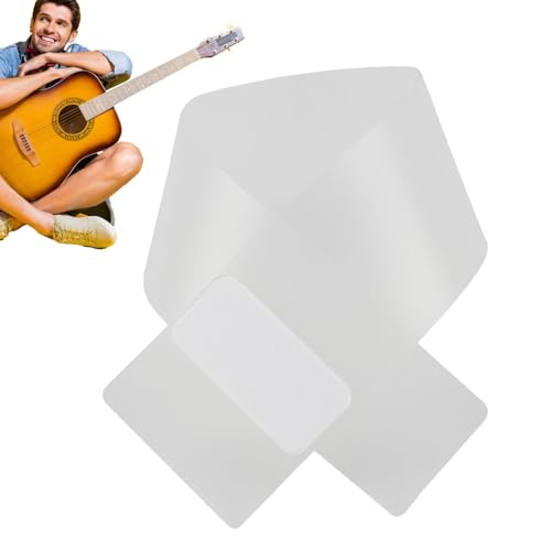 Duroecsain Guardian Touch Guardian Guitar Scratch Bass, Transparent, Fettabweisende Gitarre, Musikzubehör zum Kratzen, Schutzbrett für Gitarristen und Duroecsain Guardian Touch Guardian Guitar Scratch Bass, Transparent, Fettabweisende Gitarre, Musikzubehör zum Kratzen, Schutzbrett für Gitarristen und von Duroecsain