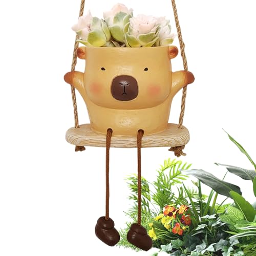 Duroecsain Hängetöpfe für den Außenbereich – bezaubernder Blumentopf für Sukkulenten mit Beinen | Eleganter Blumentopf mit Drainageloch, Halterung für Gartenpflanzen, für den Einsatz zu Hause, Balkon Duroecsain Hängetöpfe für den Außenbereich – bezaubernder Blumentopf für Sukkulenten mit Beinen | Eleganter Blumentopf mit Drainageloch, Halterung für Gartenpflanzen, für den Einsatz zu Hause, Balkon von Duroecsain