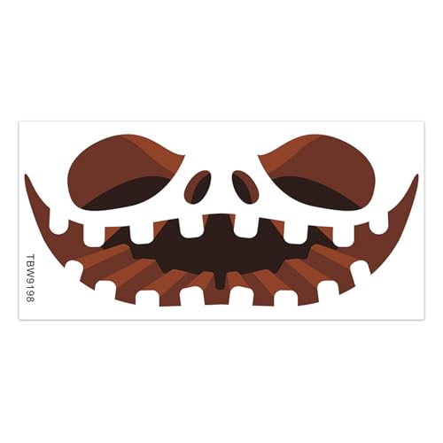 Duroecsain Halloween-Aufkleber für WC-Sitz, Halloween-Aufkleber für WC-Sitz, Halloween-Aufkleber mit Kürbissen von Duroecsain