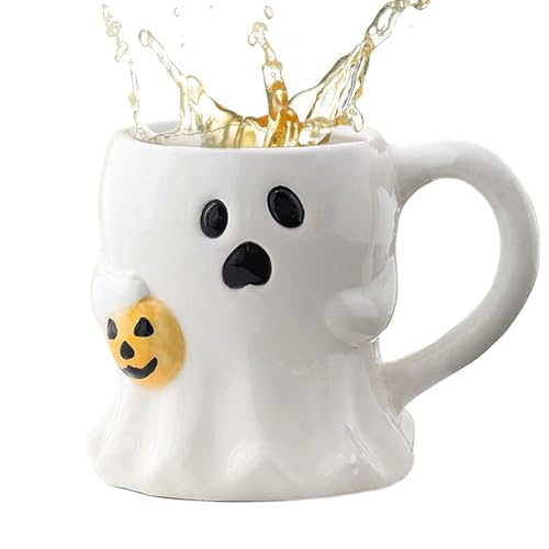 Duroecsain Halloween-Kaffeetasse, gruselige Geister-Tasse, 400 ml, Spektraldesign, schreckliche Keramik, Gothic, für Erwachsene, heiße Getränke, Herbst, Küche, alle Anlässe Duroecsain Halloween-Kaffeetasse, gruselige Geister-Tasse, 400 ml, Spektraldesign, schreckliche Keramik, Gothic, für Erwachsene, heiße Getränke, Herbst, Küche, alle Anlässe von Duroecsain