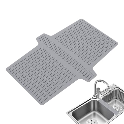 Duroecsain Halterung für Spüle – Schutzmatte für Küchenspüle – Geruchsabweisender Abscheider zum Trocknen von Geschirr, Glaswaren, Abtropfgestell von Duroecsain