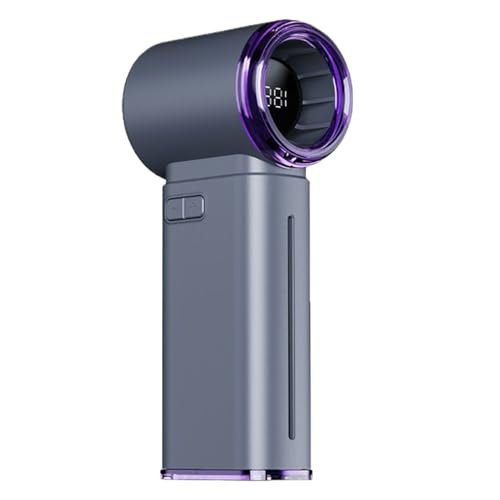 Duroecsain Handheld Turbo Lüfter wiederaufladbar, tragbarer Handheld -Lüfter - Kleine wiederaufladbare tragbare Handheld -Einstellbare Turbo Personal Fan | Persönliches Kühlwerkzeug mit digitalem von Duroecsain