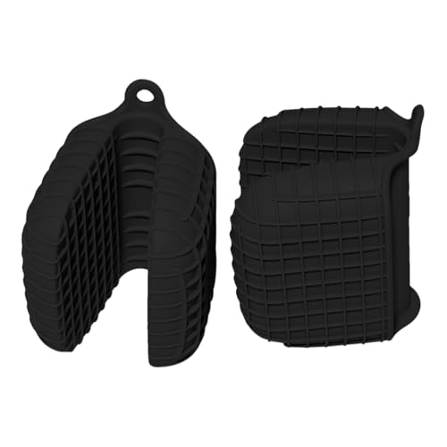 Duroecsain Handschuhe aus Silikon – Ofenhandschuhe – rutschfeste Küchenhandschuhe mit Zangengriff zum Backen, Wenden, Einstellen von Formen und Grillen von Duroecsain