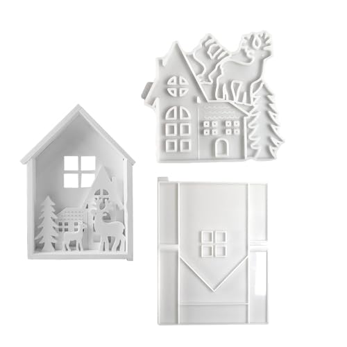Duroecsain Hausform Harzform Hausform Silikonform Elch Baum Weihnachten Haus Handwerk Seife Wachs Handwerk Haus Baum Duroecsain Hausform Harzform Hausform Silikonform Elch Baum Weihnachten Haus Handwerk Seife Wachs Handwerk Haus Baum von Duroecsain