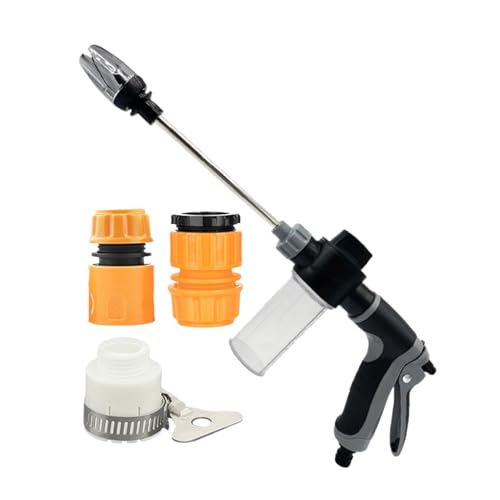 Duroecsain Hochdruckdüse für Schlauch, Hochdruckreinigerstab, verstellbare Düse für Autowäsche und Rasenbewässerung im Freien von Duroecsain