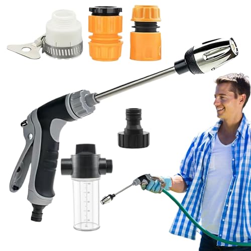 Duroecsain Hochdruckreiniger – rotierende Düse für Garten | Multifunktionsreiniger für Einfahrt, Garage, Garten und Außenbereich von Duroecsain