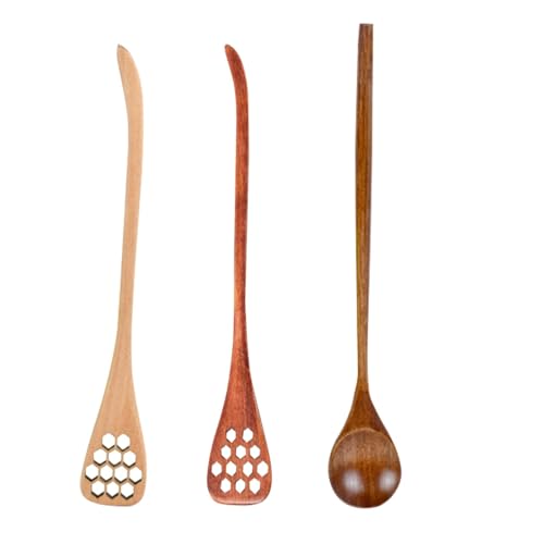 Duroecsain Honigstab, Honigstäbchen aus Holz, Honigtopf, Honiglöffel, Mischstab, Rührstäbchen, Honigtopfspender, elegant, multifunktional, für Urlaub, Familien und Duroecsain Honigstab, Honigstäbchen aus Holz, Honigtopf, Honiglöffel, Mischstab, Rührstäbchen, Honigtopfspender, elegant, multifunktional, für Urlaub, Familien und von Duroecsain