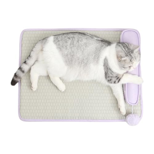 Duroecsain Hundekühlmatte - Katzen Schlafmatte Mit Kissen,Antirutsch Tierkühlauflage Mit Wärmeableitung Für Erholung & Ruhe Duroecsain Hundekühlmatte - Katzen Schlafmatte Mit Kissen,Antirutsch Tierkühlauflage Mit Wärmeableitung Für Erholung & Ruhe von Duroecsain