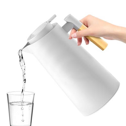 Duroecsain Kaffeekanne | 1 Liter Glasflasche für Kaffee – wasserdichter Behälter für Küche Reise Restaurant Nachttisch Duroecsain Kaffeekanne | 1 Liter Glasflasche für Kaffee – wasserdichter Behälter für Küche Reise Restaurant Nachttisch von Duroecsain