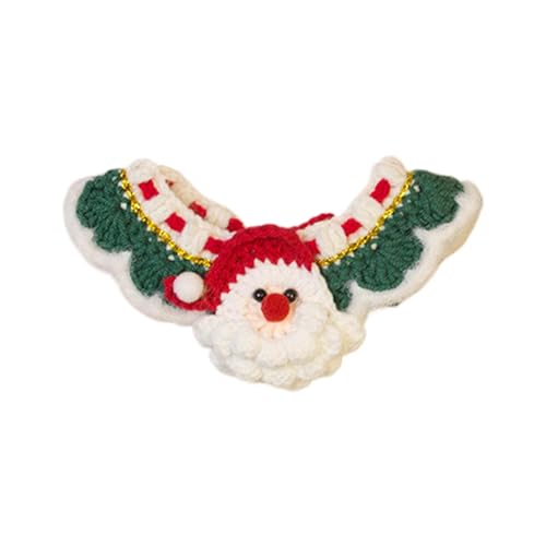 Duroecsain Katzenhalsband, Weihnachts-Katzenschal, Winterschal für Welpen, mit Weihnachtsmann-Motiv | niedlicher Schal zur Dekoration von Feiertagen, weiches Winterkostüm für Duroecsain Katzenhalsband, Weihnachts-Katzenschal, Winterschal für Welpen, mit Weihnachtsmann-Motiv | niedlicher Schal zur Dekoration von Feiertagen, weiches Winterkostüm für von Duroecsain