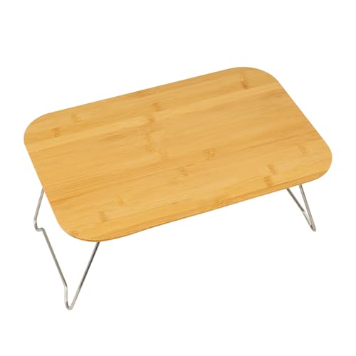 Duroecsain Klappbarer Campingtisch, Holz-Picknicktisch Zum Kochen Und Essen, Lesetisch Tragbarer Picknicktisch Für Camping Garten Balkon Terrasse Grillen von Duroecsain