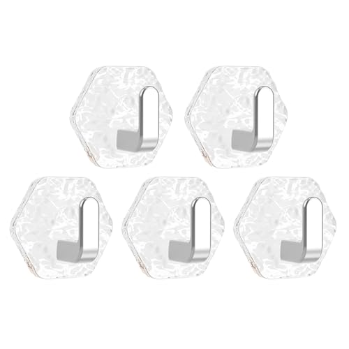 Duroecsain Klebehaken, Handtuchhaken für Badezimmer | 5 x selbstklebende Duschhaken – Kleiderständer ohne Drille für Wohnmobil Wohnung Dorman Duroecsain Klebehaken, Handtuchhaken für Badezimmer | 5 x selbstklebende Duschhaken – Kleiderständer ohne Drille für Wohnmobil Wohnung Dorman von Duroecsain