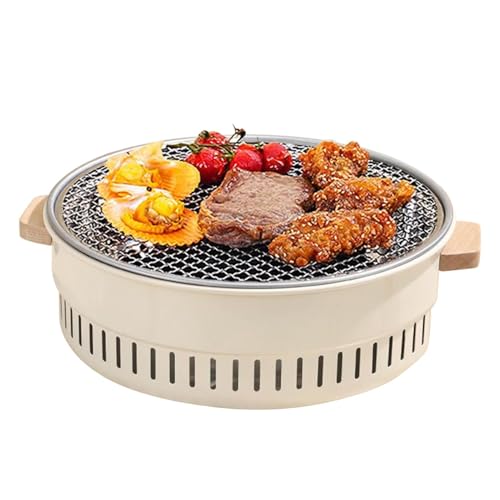 Duroecsain Kleine Holzkohlegrills, kleiner Grill – Holzkohlegrill, tragbar, kleiner Holzkohlegrill – Hibachi Grill, Küchengrills im Freien für die Küche im Freien Duroecsain Kleine Holzkohlegrills, kleiner Grill – Holzkohlegrill, tragbar, kleiner Holzkohlegrill – Hibachi Grill, Küchengrills im Freien für die Küche im Freien von Duroecsain