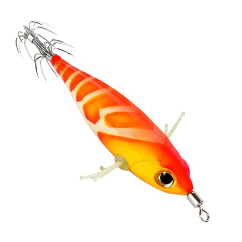 Duroecsain Köder Für Tintenfisch - Künstliche Leuchtköder Für Tintenfischfang,Schwimmköder Imitation Realist. fluoreszierender Angelköder für Enthusiasten Anfänger von Duroecsain