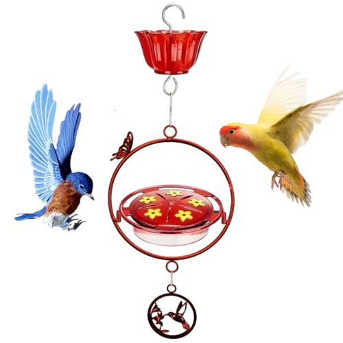 Duroecsain Kolibris aus Metall | Vögel im Retro-Stil - Rostfreies Zubehör für Terrasse, Balkon, Garten, , Fenster von Duroecsain