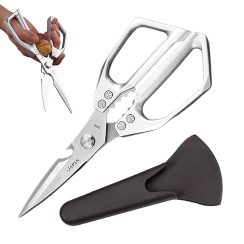 Duroecsain Küchenschere, ergonomisch, für Lebensmittel, tragbar, rutschfest, für Köche, Haus, Restaurant, Garten Duroecsain Küchenschere, ergonomisch, für Lebensmittel, tragbar, rutschfest, für Köche, Haus, Restaurant, Garten von Duroecsain