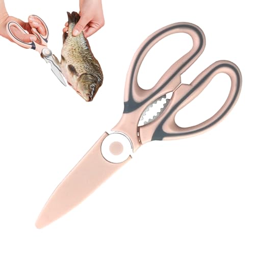 Duroecsain Küchenschere für Lebensmittel, Küchenschere | Lebensmittelschere aus Edelstahl, Küchenschneider, Lebensmittelschere - Gemüseschere mit ergonomischem Griff von Duroecsain