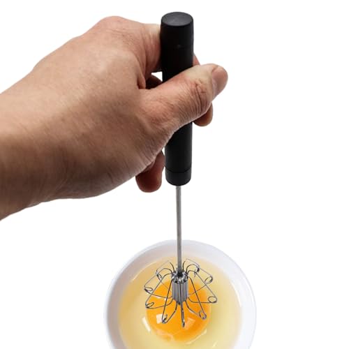 Duroecsain Küchenschneebesen | Rostfreier Halbautomatischer Schneebesen - Rostfreier Handmixer Zum Rühren Schlagen Mixen Von Milch Kaffee Teig Duroecsain Küchenschneebesen | Rostfreier Halbautomatischer Schneebesen - Rostfreier Handmixer Zum Rühren Schlagen Mixen Von Milch Kaffee Teig von Duroecsain