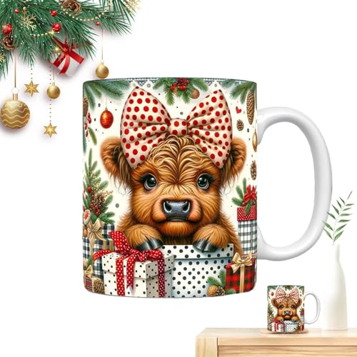 Duroecsain Kuh-Kaffeetasse, Hochlandkuh-Kaffeetasse, Urlaubskaffeetasse, Kuhbecher, Weihnachtszubehör, Kuhtasse für Freunde, Familie, Cosy Hot, Schokolade Duroecsain Kuh-Kaffeetasse, Hochlandkuh-Kaffeetasse, Urlaubskaffeetasse, Kuhbecher, Weihnachtszubehör, Kuhtasse für Freunde, Familie, Cosy Hot, Schokolade von Duroecsain
