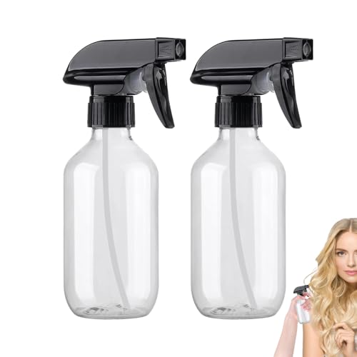 Duroecsain Leere Sprühflaschen – 2 Stück Sprühflasche für Haare, wasserdicht, 300 ml – multifunktionaler Zerstäuber mit Zubehör für Haare, Garten, Studio, Haus, Küche von Duroecsain