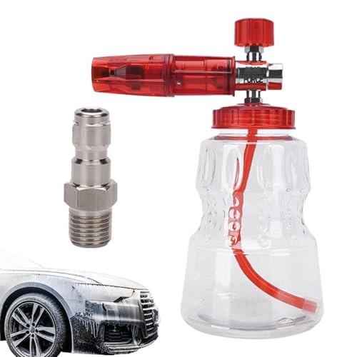 Duroecsain Leistungsstarker Autowasch-Sprühgerät, Schaumsprüher für Hochdruckreiniger, leistungsstarker Auto-Wasch-Sprühgerät, multifunktional, tragbares Reinigungswerkzeug Duroecsain Leistungsstarker Autowasch-Sprühgerät, Schaumsprüher für Hochdruckreiniger, leistungsstarker Auto-Wasch-Sprühgerät, multifunktional, tragbares Reinigungswerkzeug von Duroecsain