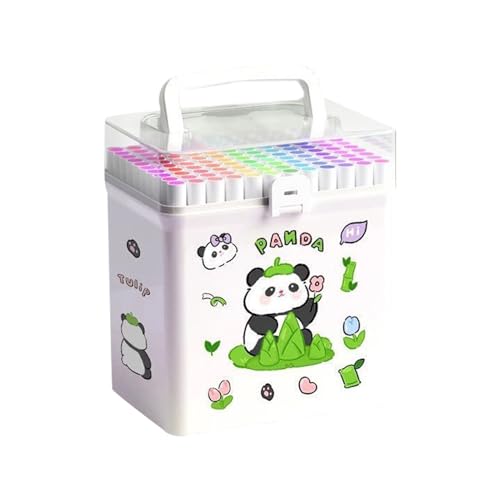 Duroecsain Malmarker Für Kinder, 120 Farben Zeichenmarker mit Cartoon-Tierdesign, Schnelltrocknender Graffitistift Zum Schreiben Malen Skizzieren Duroecsain Malmarker Für Kinder, 120 Farben Zeichenmarker mit Cartoon-Tierdesign, Schnelltrocknender Graffitistift Zum Schreiben Malen Skizzieren von Duroecsain