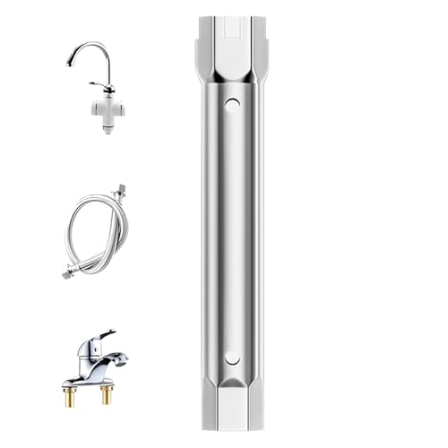 Duroecsain Multifunktionales Werkzeug zum Installieren von Becken, Wasserhahn und Spülbecken, Installation und Werkzeug für Installation und Entfernung von Doppelkopfarmaturen | Badezimmer-Rasierer Duroecsain Multifunktionales Werkzeug zum Installieren von Becken, Wasserhahn und Spülbecken, Installation und Werkzeug für Installation und Entfernung von Doppelkopfarmaturen | Badezimmer-Rasierer von Duroecsain