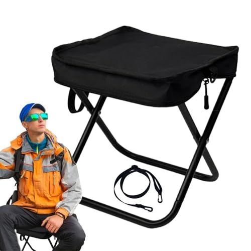 Duroecsain Outdoor Klappstühle, Kompakte Tragetasche, Leichter Strandsitz Mit Tragegurt, Bequeme Sitzgelegenheit Für Camping Rucksackreisen Grillen Reisezubehör Duroecsain Outdoor Klappstühle, Kompakte Tragetasche, Leichter Strandsitz Mit Tragegurt, Bequeme Sitzgelegenheit Für Camping Rucksackreisen Grillen Reisezubehör von Duroecsain