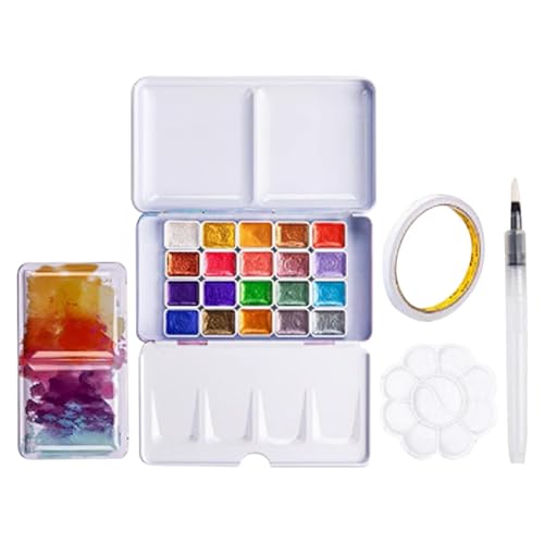 Duroecsain Profi Aquarellfarben Set Aquarellfarben Set Wasserfarben Farbwechsel Wasserfarben Set Aquarellfarben Set 20 Farben Set inkl von Duroecsain