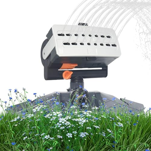 Duroecsain für Rasen, automatische Gartenwassersprinkler | Automatischer für Groß | Wassersprinkler, 4 Sprühmodi, Bewässerungssystem von Duroecsain