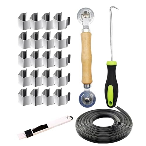 Duroecsain Reparaturset für Moskitonetze, 61 cm, Reparaturset für Schiebetüren, verstellbares Werkzeug für den Einsatz zu Hause, Terrasse, Garage, Pool, Veranda Duroecsain Reparaturset für Moskitonetze, 61 cm, Reparaturset für Schiebetüren, verstellbares Werkzeug für den Einsatz zu Hause, Terrasse, Garage, Pool, Veranda von Duroecsain
