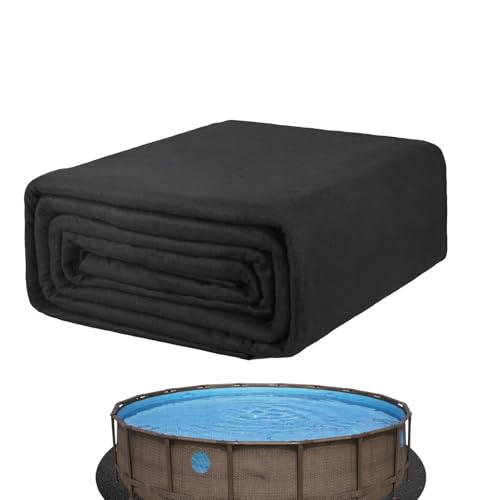 Duroecsain Rund Poolunterlage Pool Bodenplane Ø 460cm rutschfest Poolmatte Pool Bodenschutzmatte Bodenfolien Pool Ground Cloth für Schwimmbecken von Duroecsain